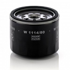 Фильтр масляный MANN-FILTER, арт. W1145/80