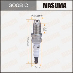 Свеча зажигания Masuma BKR6EKB-11 (3583) с никелевым электродом, арт. S008C