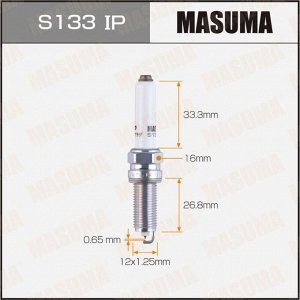 Свеча зажигания Masuma Iridium+Platinum с иридиевым/платиновым электродом, арт. S133IP