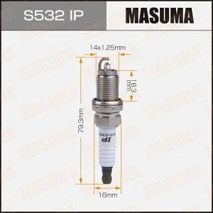 Свеча зажигания Masuma Iridium Max HB6AIX-11P с иридиевым электродом, арт. S532IP