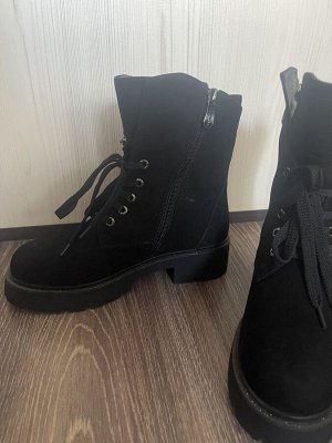 Ботинки зимние замша натуральная
