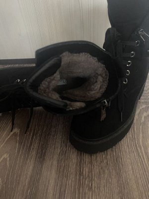 Ботинки зимние замша натуральная