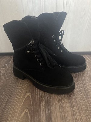 Ботинки зимние замша натуральная