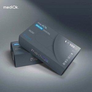 MediOk Перчатки одноразовые нитриловые Серые (Pepel) (100 шт)