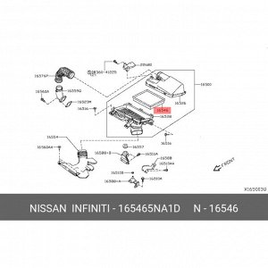 Фильтр воздушный Nissan, арт. 16546-5NA1D