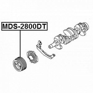Шкив коленвала Febest, арт. MDS-2800DT