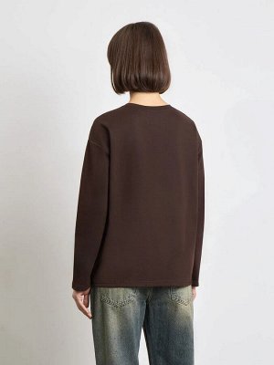 EMKA Лонгслив из хлопка, B2947/tierra