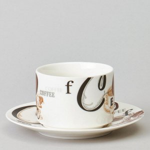 Кофейный набор "Coffee Mania" на 6 персон, 12 предметов, 180 мл - идеальный выбор для кофейных вечеров, 1 шт.