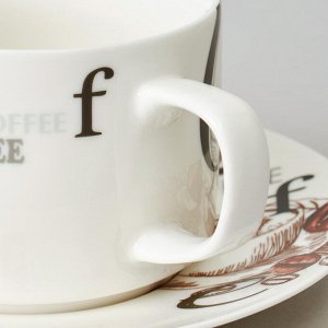 Кофейный набор "Coffee Mania" на 6 персон, 12 предметов, 180 мл - идеальный выбор для кофейных вечеров, 1 шт.