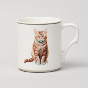 Кружки "MEOW" на подставке, 4 шт, 368 мл - Идеальный набор для любителей кошек, 1 шт.