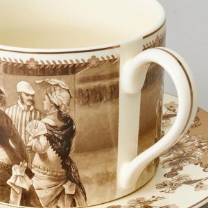 Чайный набор из фарфора LEFARD "Rendezvous Vintage" на 2 персоны, 4 предмета, 350 мл — коллекция в винтажном стиле с классическим цветочным узором, 1 шт.