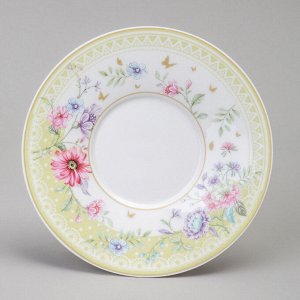 Чайный набор из фарфора "Blossom" на 2 персоны (4 предмета, 250 мл) с цветочным дизайном в подарочной упаковке, 1 шт.