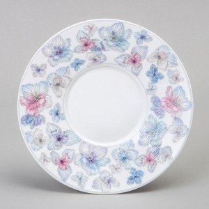 Подарочный чайный набор из фарфора "Blossom" на 2 персоны с цветочным дизайном, 250 мл, в красивой упаковке, 1 шт.
