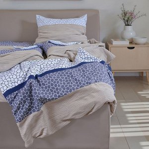 Постельное бельё 1,5сп Экономь и Я 150*225см, 150*225см, 50*70см-1шт, 60г/м2, микрофибра