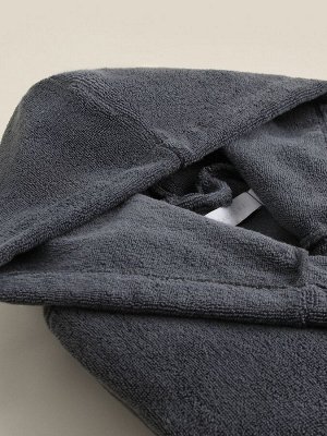 Халат махровый с капюшоном женский SL HOE: Basic "Гри Сандре", 100% хл, 420 г/м2