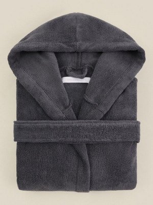 Халат махровый с капюшоном женский SL HOE: Basic "Гри Сандре", 100% хл, 420 г/м2