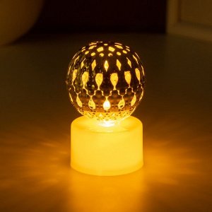 Фигурка светящаяся RISALUX « Шар капли», LED-ночник, 0.3 Вт, 3.5x3.5x6 см