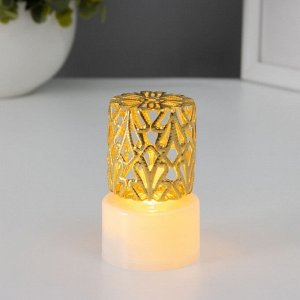 Фигурка светящаяся RISALUX «Цилиндр», LED-ночник, 0.3 Вт, 3.5x3.5x5.1 см
