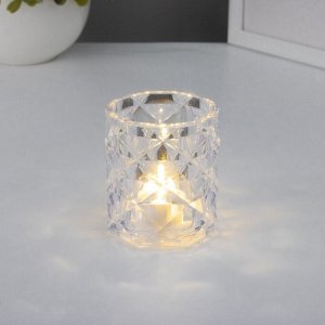 Фигурка светящаяся RISALUX «Хрустальный бокал», LED-ночник, 0.3 Вт, 4.9x4.9x5.5 см