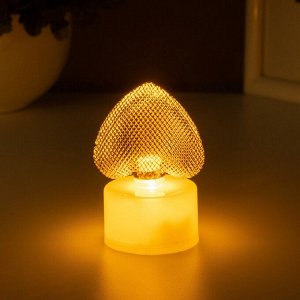Фигурка светящаяся RISALUX «Сердце», LED-ночник, 0.3 Вт, 3.5x4x6.5 см