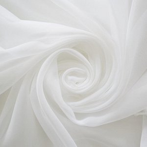 Ткань Вуаль однотонная 1 белый                  (ш.300см)