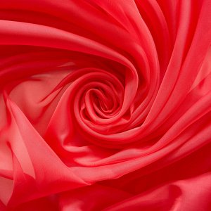 Ткань Вуаль однотонная 201 красный              (ш.300см)