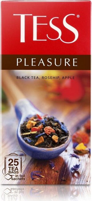 Чай Тесс Pleasure black tea 1,5г х 25 пакетиков