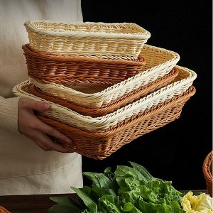 Корзина для хлеба, плетеная, для хранения, пластиковая, 1 шт