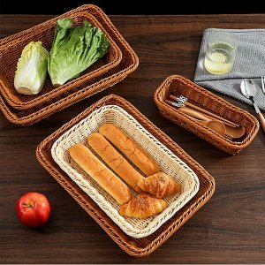 Корзина для хлеба, плетеная, для хранения, пластиковая, 1 шт