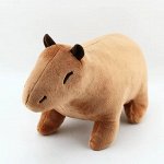 Мягкая игрушка КАПИБАРА 35x17 см. св.коричневый