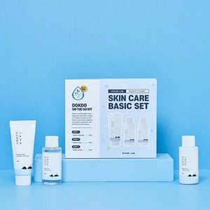 ROUND LAB Набор средств для лица с морской водой: пенка, тонер и лосьон / 1025 Dokdo On The Go Kit, 40 мл, 50 мл x 2
