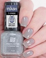 B.B. Prof лак светоотражающий эффект FLASH/Вспышка тон 01 серебряный 12мл НОВИНКА!