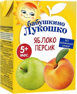 Сок Бабушкино лукошко 200г яблочно-персиковый вост. тетр 1х18