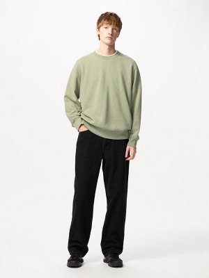 UNIQLO - хлопковый свитшот унисекс с круглым вырезом - 69 NAVY