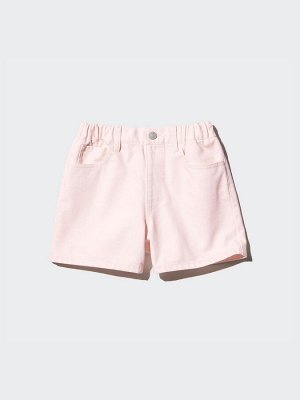 UNIQLO - джинсовые шорты для девочек - 01 OFFWHITE