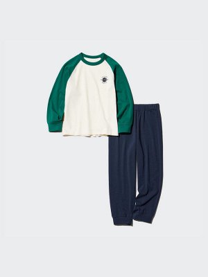 UNIQLO - ультраэластичный домашний комплект из хлопка - 55 GREEN