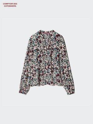UNIQLO - рубашка с принтом из искусственного шелка