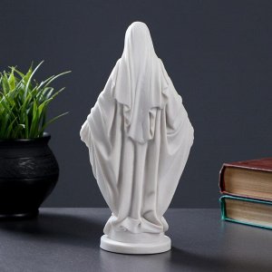 Статуэтка "Дева Мария" 23х12см, белая / мраморная крошка