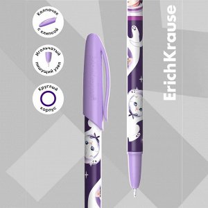 Набор ручек шариковых 4 штуки, ErichKrause Neo Stick Space Anime, узел 0.7 мм, чернила синие