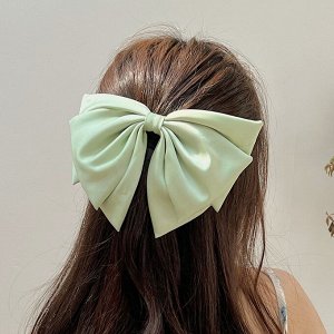 Бант-заколка автомат Fashion Jewelry св. мятный 16*12 см.