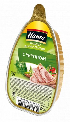 Паштет Hame 105г с укропом дел. 1/16