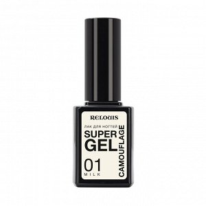 Лак для ногтей Super Gel Camouflage тон 01 milk, 10,5 г
