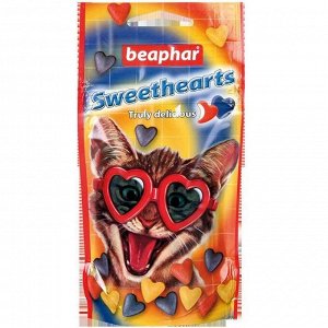 Витамины Beaphar  "Sweet Hearts" для кошек, сердечки, 150 шт