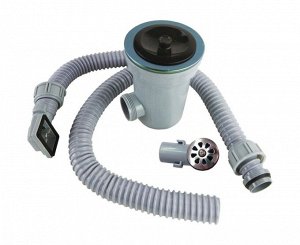 Сифон универсальный YOYO 3,5 " с переливом для камен. и нерж. мойки с фильтр - стаканом