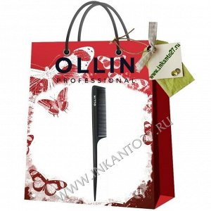Ollin Professional Расческа с хвостиком и зубчиком, 22,5 см