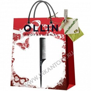 Ollin Professional Расческа с хвостиком и зубчиком, 24 см