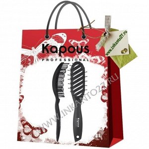 Kapous Professional Щетка эргономичная для волос с покрытием Soft Touch