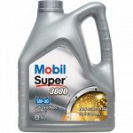 Масло моторное MOBIL Super 3000 X1 Formula FE 5W30 SL/CF, A5/B5 синтетика 4л