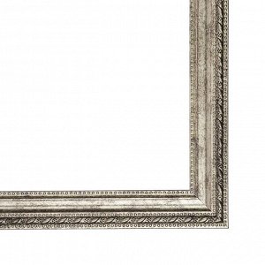 Рама для картин (зеркал) 40 х 50 х 2.5 см, пластиковая, Adele серебро