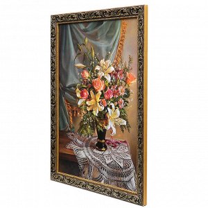 Картина "Букет с лилиями"  57х77см
